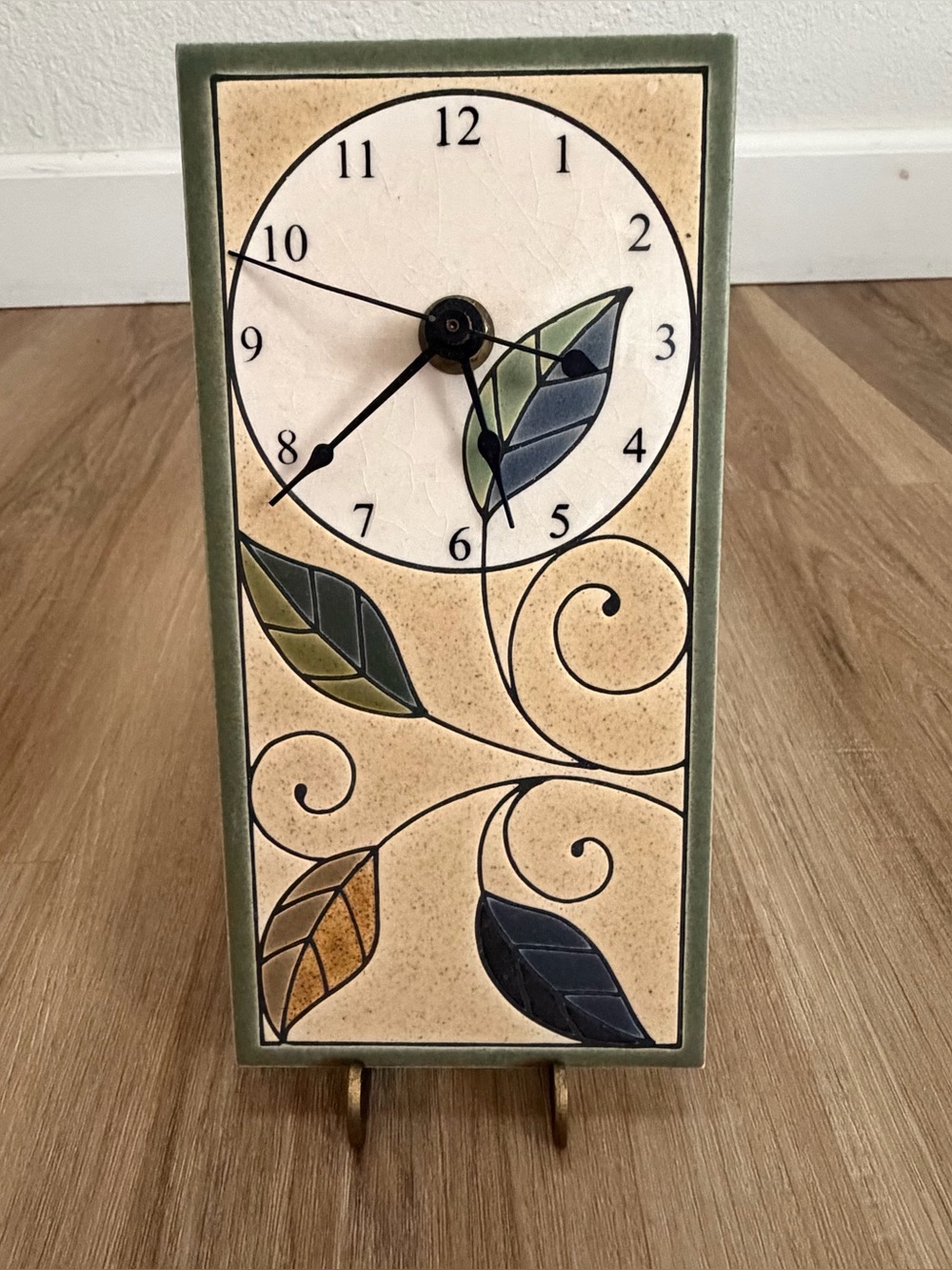 All Fired Up! Milton, Ontario Canada handmade clock with stand